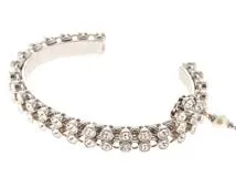 【未使用】CHANEL クリスタルバングル・リング　シルバー CHANEL シャネル バングル&リング SS／クリスタル ラインストーン