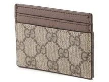 GUCCI グッチ オフィディア ＧＧカードケース ベージュ／ダークブラウン ＰＶＣ 523159【431】2143100485891  の購入なら「質」の大黒屋（公式）