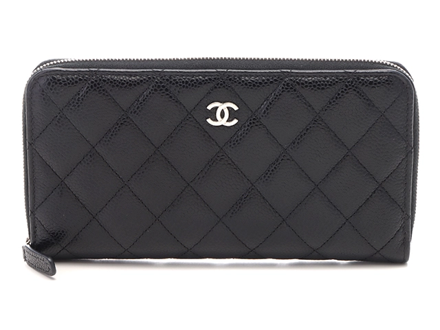 CHANEL シャネル 財布 クラシック ロングジップウォレット AP0242 ブラック/SV金具 キャビア【431】2143100485914  の購入なら「質」の大黒屋（公式）