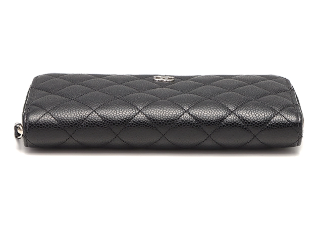 CHANEL シャネル 財布 クラシック ロングジップウォレット AP0242 ブラック/SV金具 キャビア【431】2143100485914