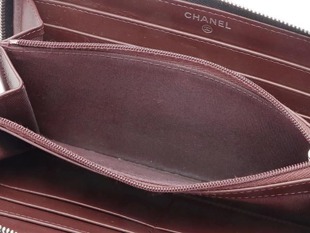 CHANEL シャネル 財布 クラシック ロングジップウォレット AP0242 ブラック/SV金具 キャビア【431】2143100485914