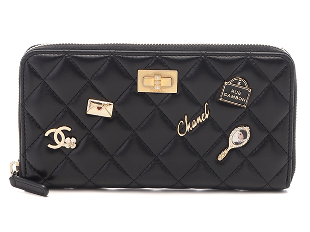 楽天市場】【財布】CHANEL シャネル マトラッセ ロゴプレート