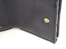 Dior　ディオール　30 モンテーニュオブリーク　コンパクトウォレット　S2084UTZQ　ネイビー　キャンバス/カーフ　財布【207】2143100487154
