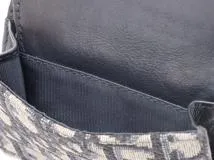 Dior　ディオール　30 モンテーニュオブリーク　コンパクトウォレット　S2084UTZQ　ネイビー　キャンバス/カーフ　財布【207】2143100487154