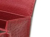 GUCCI　グッチ　鳥､花プリント　ティアン　GGスプリーム　424892　ベージュ/レッド　PVC/レザー【433】