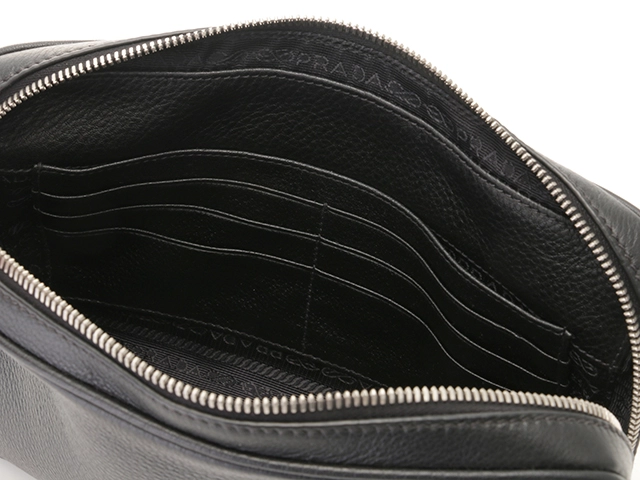 PRADA　プラダ　セカンドバッグ　 ブラック 　レザー　2VF007【431】2143100488472