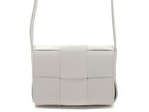 BOTTEGA VENETA　ボッテガヴェネタ　ショルダーバッグ　キャンディ　カセット　ミニバッグ　ホワイト　レザー　666688 VMAY1【436】　2143600389446