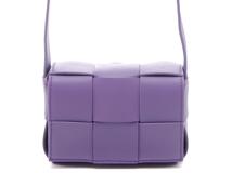 BOTTEGA VENETA　ボッテガヴェネタ　ショルダーバッグ　キャンディ　カセット　ミニバッグ　パープル　レザー　666688VMAY1【472】HA