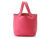HERMES　エルメス　ハンドバッグ　ピコタンロックPM　ローズエクストリーム/SV　トリヨンクレマンス　2143100491168【430】