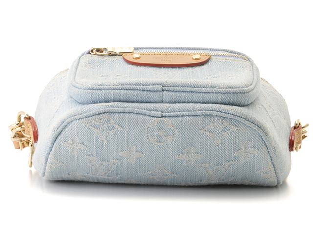 【LOUIS VUITTON】ミニ バムバッグ スカイブルーデニム LOUIS VUITTON】ミニ バムバッグ スカイブルーデニム
