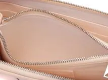 BOTTEGA ボッテガ カセットジップ アラウンド ウォレット ピンクベージュ／ＳＶレザー 214300498365【472】