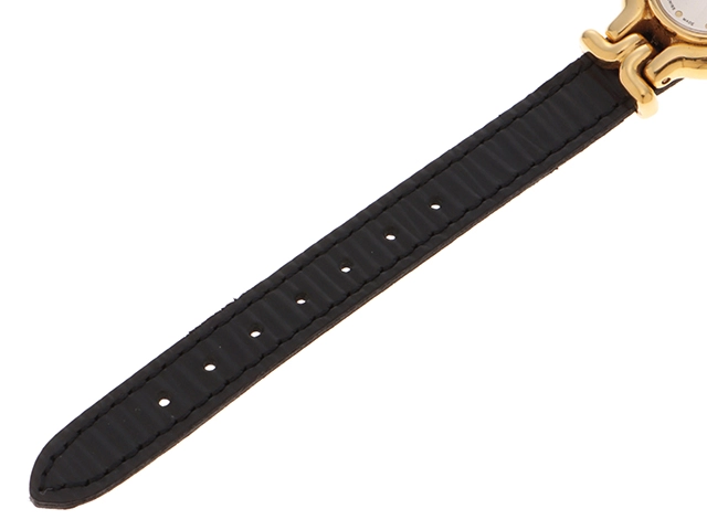 FENDI フェンディ 腕時計 チェンジベルトウォッチ 640L GP/革 シルバーギョーシェ文字盤 クォーツ【472】TS