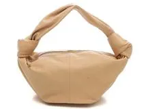 BOTTEGA VENETA ボッテガ ダブルノット ミニ ベージュ カーフ 【471