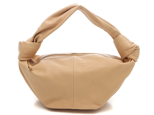 BOTTEGA VENETA ダブルノット ハンドバッグ MINI BOTTEGA VENETA ボッテガ ダブルノット ミニ ベージュ カーフ 【471
