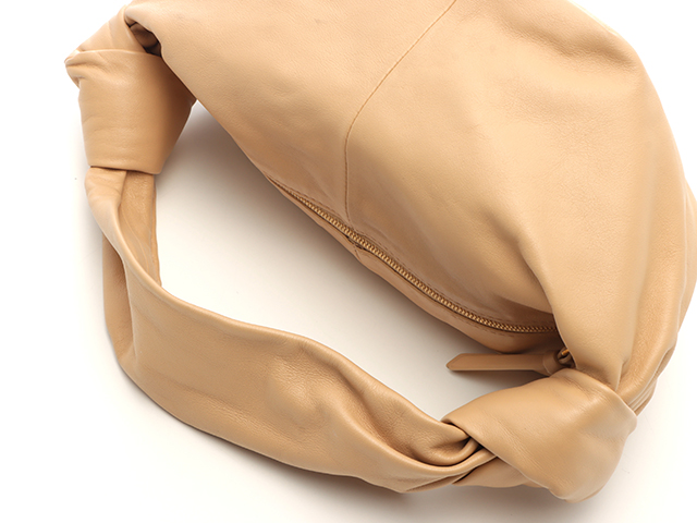 BOTTEGA VENETA ボッテガ ダブルノット ミニ ベージュ カーフ 【471