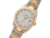 2021年4月　ROLEX　ロレックス　デイトジャスト オイスターBL　126333　YG/SS　ホワイト　メンズ　自動巻き【432】
