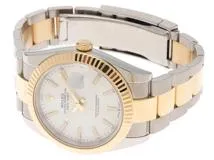 2021年4月　ROLEX　ロレックス　デイトジャスト オイスターBL　126333　YG/SS　ホワイト　メンズ　自動巻き【432】