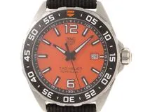 TAG HEUER　タグ・ホイヤー メンズ腕時計　フォーミュラ1　WAZ101A.FC8305　ステンレススチール/ナイロン　オレンジ文字盤　【472】UH