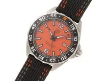 TAG HEUER　タグ・ホイヤー メンズ腕時計　フォーミュラ1　WAZ101A.FC8305　ステンレススチール/ナイロン　オレンジ文字盤　【472】UH