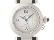 Cartier カルティエ パシャドゥカルティエ35 パシャ35MM WSPA0012 SS ステンレススチール レザーベルト シルバーフランケダイヤル  オートマチック 【460】2143100499751