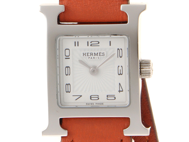 HERMES △ エルメス HH1.202 Hウォッチ ドゥブルトゥール