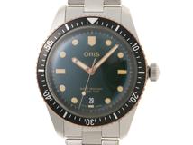 ORIS　オリス　ダイバーズ65　0173377074357　ステンレス　グリーン文字盤　男性用自動巻時計【473】