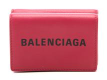 BALENCIAGA バレンシアガ エブリティ ミニウォレット ピンク