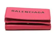 BALENCIAGA　バレンシアガ　エブリティ　ミニウォレット　ピンク/ブラック　516402　2143100501317　【205】
