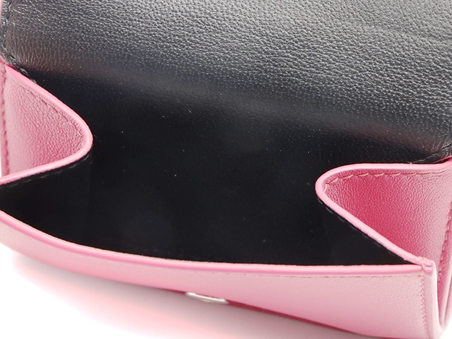 BALENCIAGA バレンシアガ エブリティ ミニウォレット ピンク/ブラック 516402 2143100501317 【205】