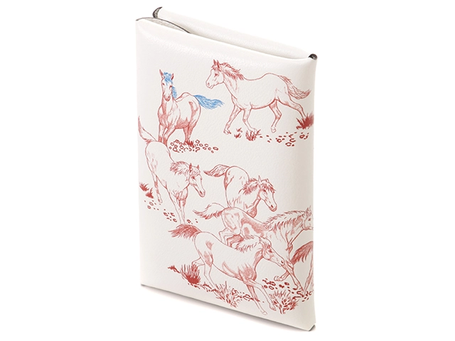 HERMES エルメス カルヴィ デュオ Les Mustangs ブラン/シルバー金具 ヴォースイフト/シェーブル W刻印（2024年頃製造） 085025CK01 2143100503335 【432】