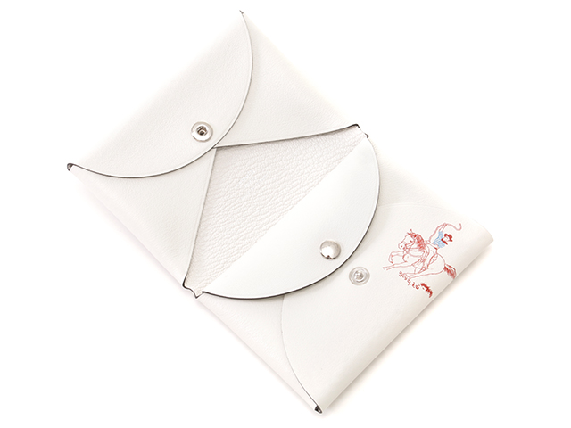 HERMES エルメス カルヴィ デュオ Les Mustangs ブラン/シルバー HERMES エルメス カルヴィ デュオ Les Mustangs ブラン/シルバー