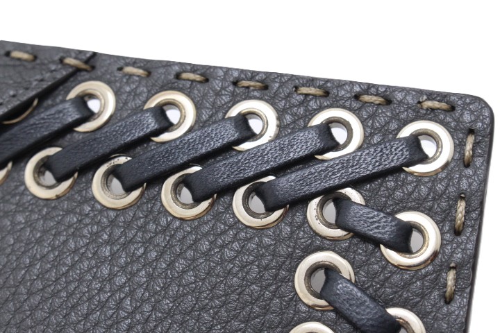 FENDI フェンディ セレリア 長財布 8M0384 グレージュ/ブラック