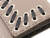 FENDI フェンディ セレリア 長財布 8M0384 グレージュ/ブラック  レザー 【460】2143100503496