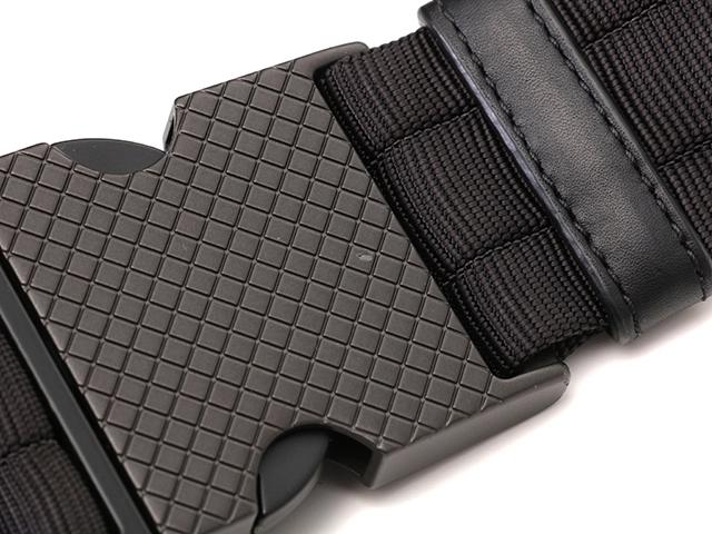 BOTTEGA VENETA　ボッテガ・ヴェネタ　イントレチャート　ベルトバッグ　ナイロン/レザー　グレー/ブラック　550850　メンズ　ウエストバッグ　ボディバッグ　2WAW【431】