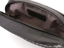 BOTTEGA VENETA　ボッテガ・ヴェネタ　イントレチャート　ベルトバッグ　ナイロン/レザー　グレー/ブラック　550850　メンズ　ウエストバッグ　ボディバッグ　2WAW【431】