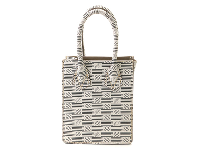 MOREAU モローパリ ミニ2wayショルダー カーフ ホワイト/ブラック【472