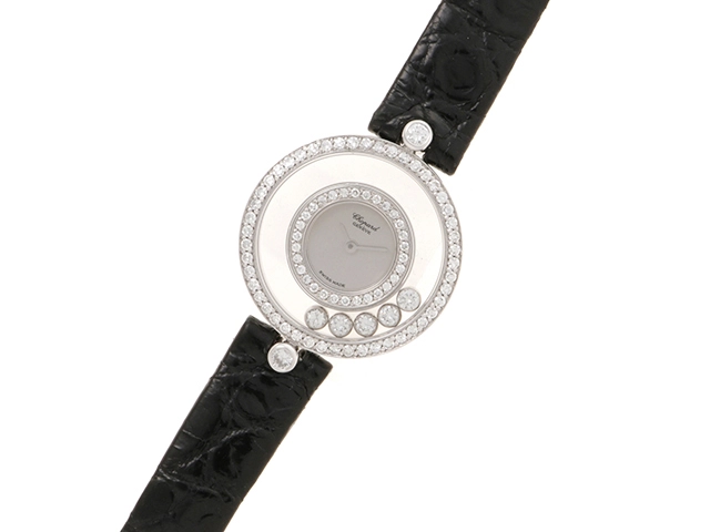 Chopard ショパール ハッピーダイヤモンド 2重ダイヤベゼル クオーツ 20/3957-1001 レディース 【436】 2143100505391