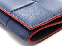 BOTTEGA VENETA　ボッテガヴェネタ　カセット　コインケース　ネイビー系【472】YI