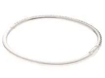 TIFFANY＆CO　ティファニー　メトロ　ヒンジバングル　バングル　K18ホワイトゴールド　ダイヤモンド　11.8g　【471】N　2143100505841