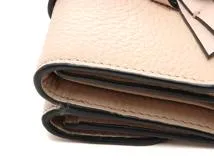 Chloe クロエ Alphabetミニトリフォールドウォレット 3つ折り財布 CHC21WP946F576J5 セメントピンク/GP レザー 【460】2143100506107