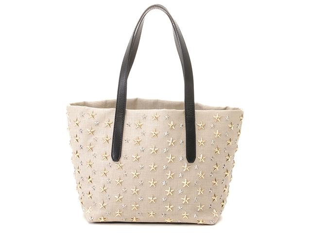JIMMY CHOO ジミーチュウ スタースタッズ トートバッグ ベージュ
