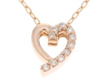 JEWELRY　ジュエリー　ネックレス　K18 ゴールド　ダイヤモンド0.08ct  　約2.4g  　2143100506534【208】