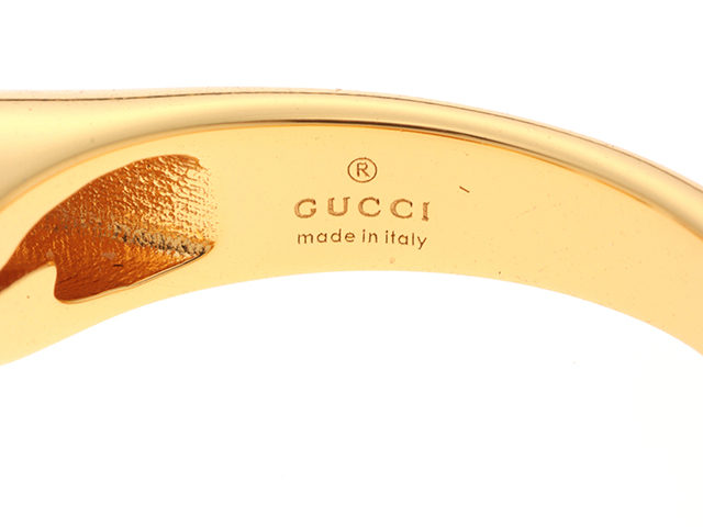 GUCCI グッチ GUCCIロゴリング GP 773855 I4600 8005 ＃M【431  