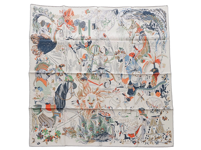 【幻想的なデザイン♪】HERMES カレ 90 「Emile et une Nuit」 Emile et Une Nuit scarf 90 | Hermès USA