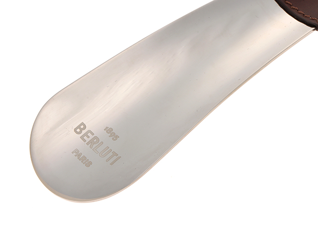 Berluti ベルルッティ シューホーン レザー メタル ブラウン