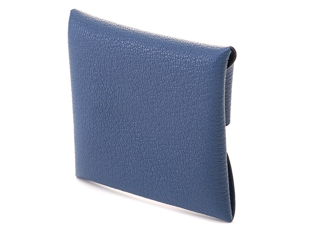 HERMES　エルメス　バスティア　ブルータイ　シルバー金具　シェーブル　K刻印　2025年頃製造　ブルータイ　【471】L