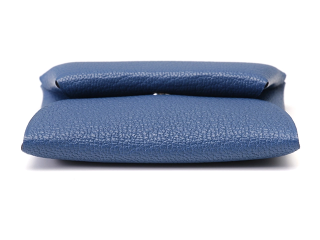 HERMES　エルメス　バスティア　ブルータイ　シルバー金具　シェーブル　K刻印　2025年頃製造　ブルータイ　【471】L