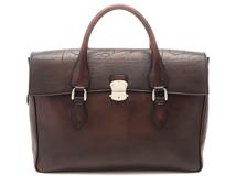BERLUTI　ベルルッティ　エミーオ　スクリット　　カリグラフィ　ブリーフケース　ブラウン　ヴェネ【471】IK