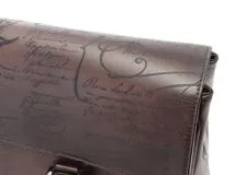 BERLUTI　ベルルッティ　エミーオ　スクリット　　カリグラフィ　ブリーフケース　ブラウン　ヴェネ【471】IK