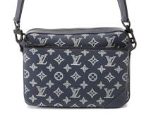 Louis Vuitton　ルイヴィトン　トリオ・メッセンジャー　モノグラム・シャドウ　ブルーマリーヌ　M24753【471】L